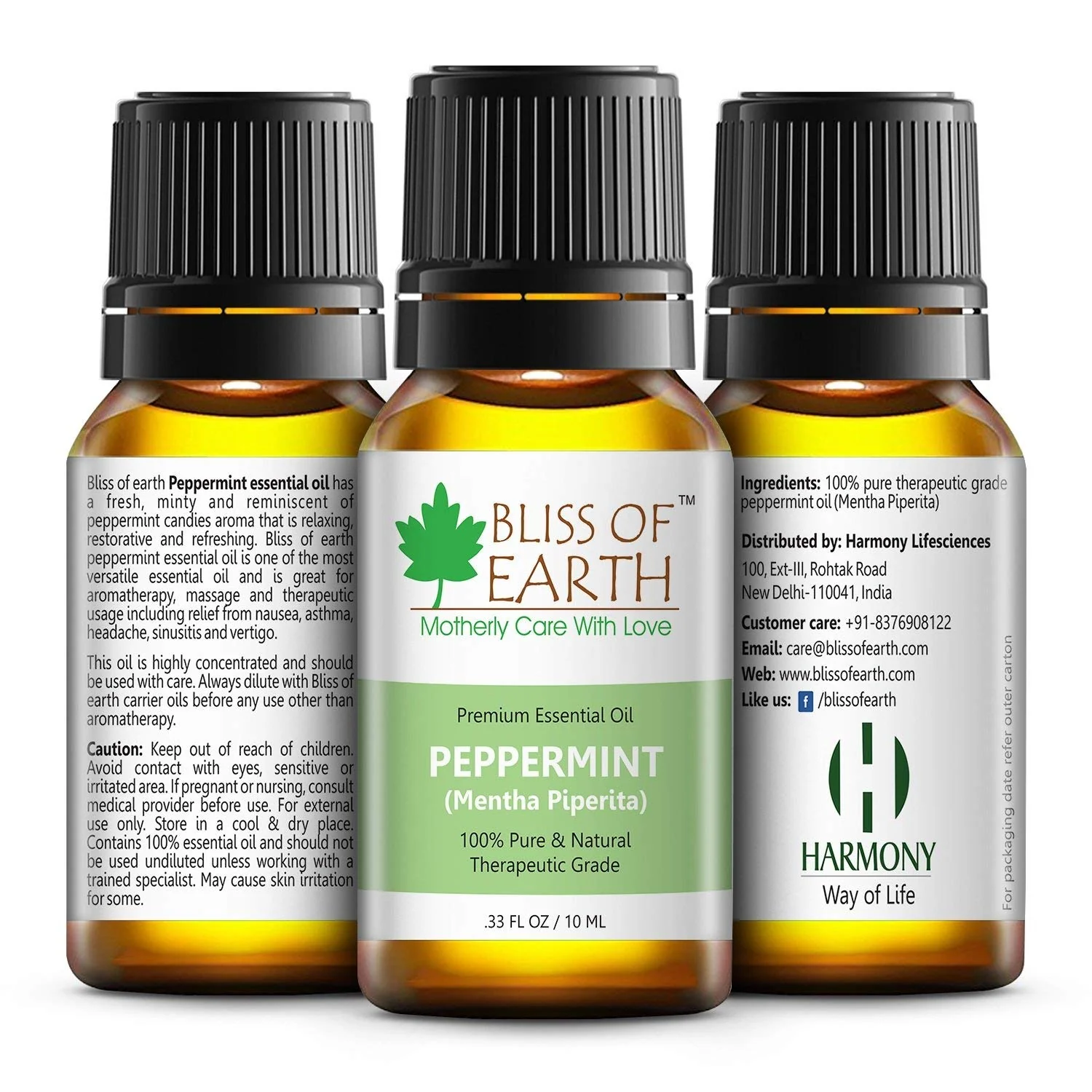 Tea Tree Green & Peppermint Essential Oils Combo (10ml) for Mosquito & Bug Repelling (Pack of 2) - Image 3