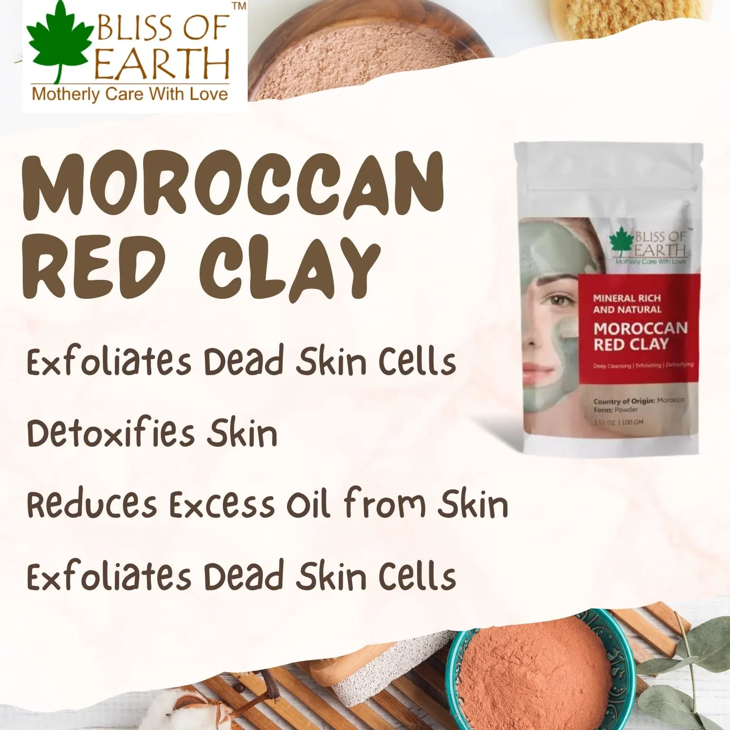 Moroccan Red Clay Mask - Image 3