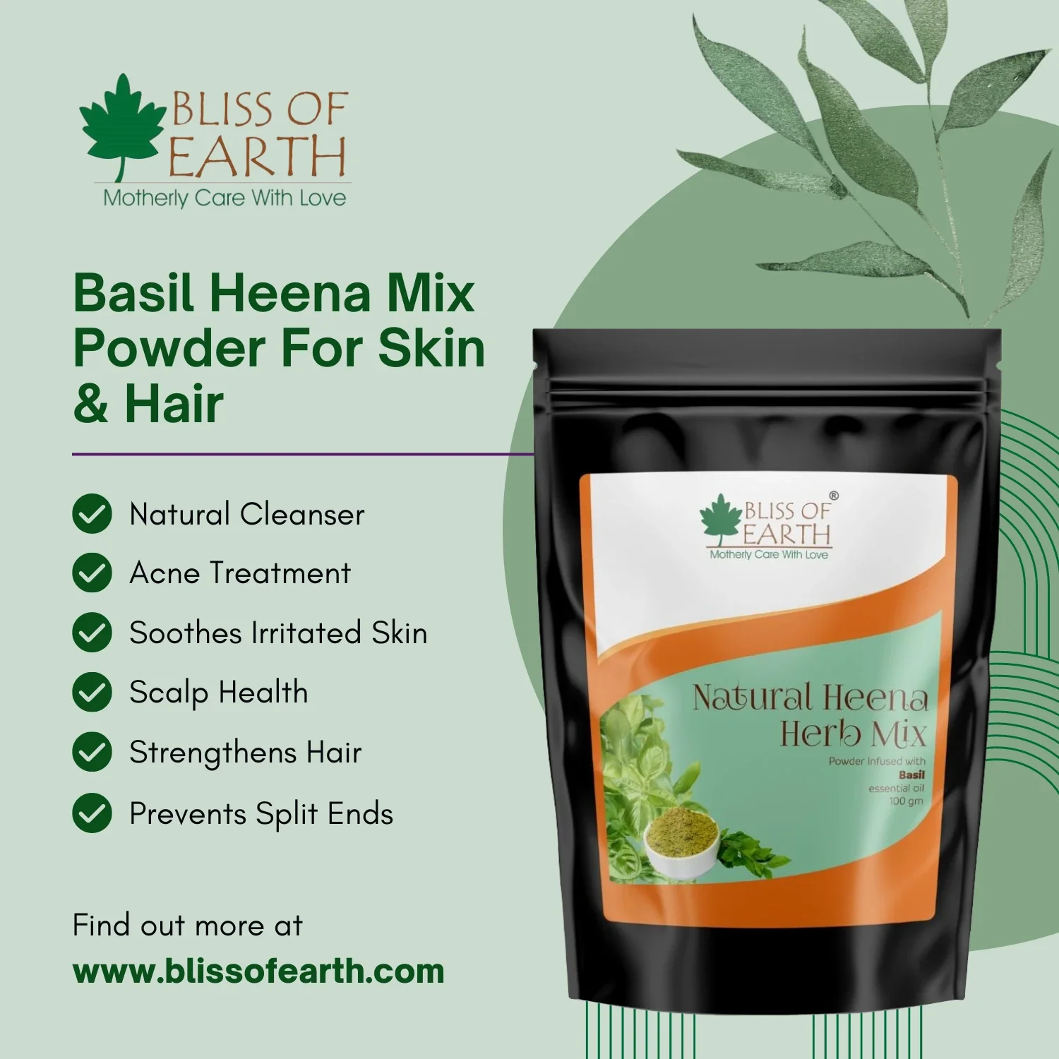 Natural Basil Herbal Henna Powder - Image 4