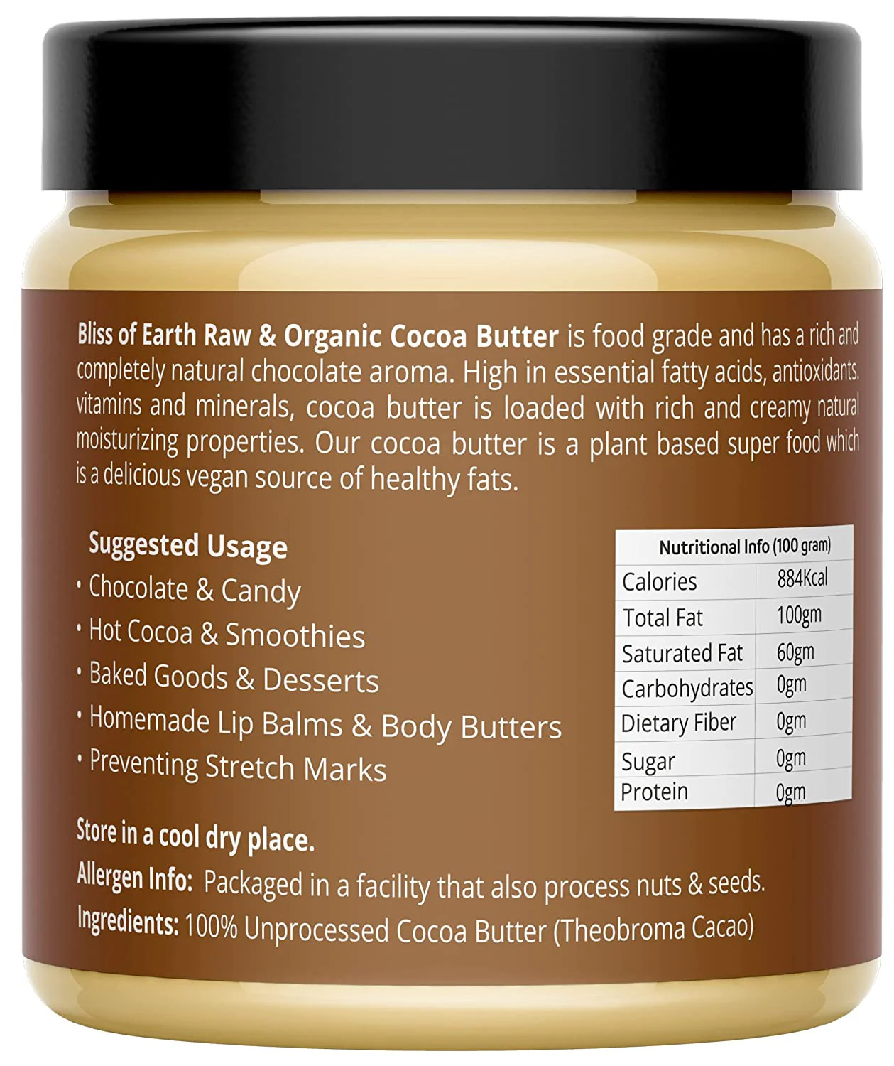 Pure Organic African Cocoa Butter 200GM - Image 3