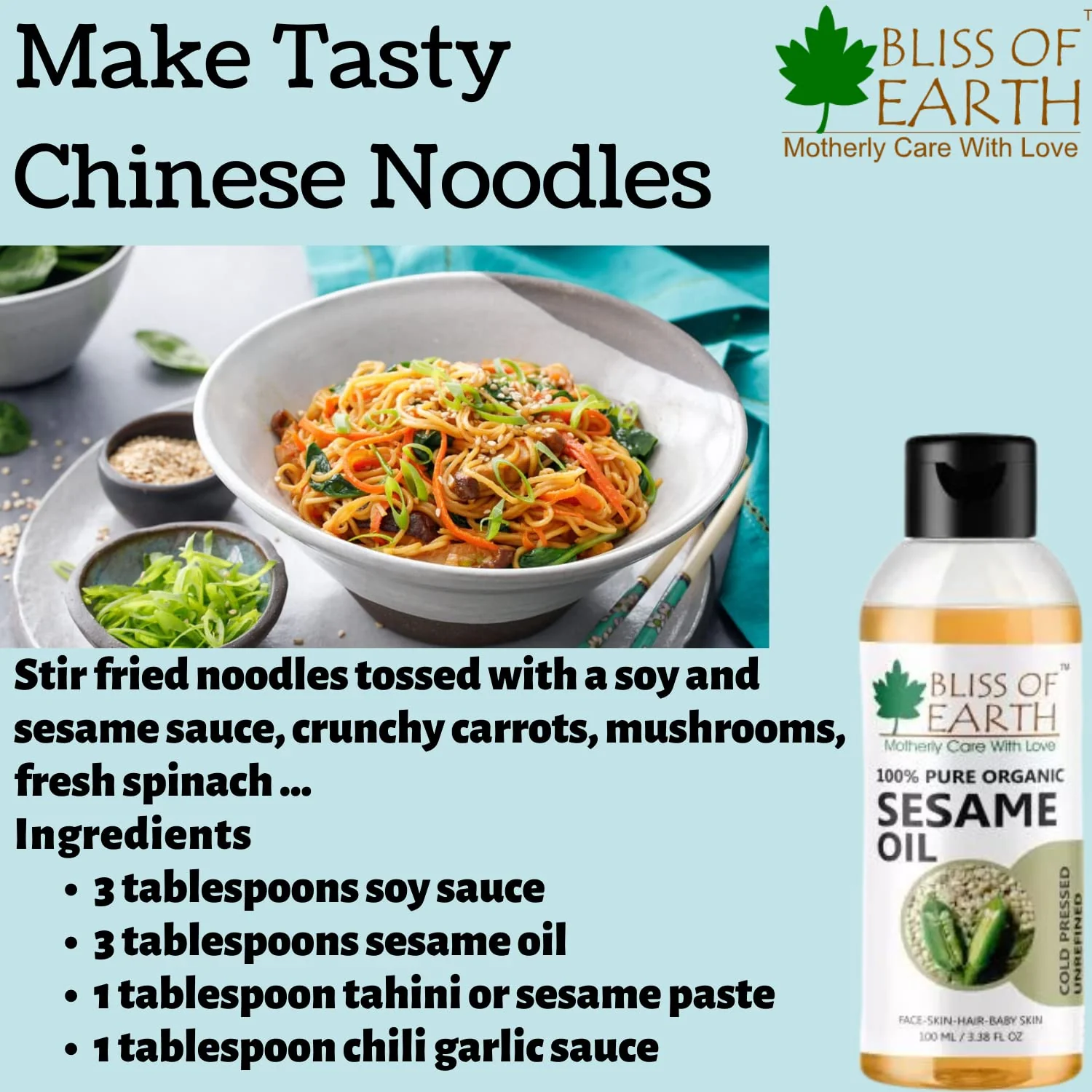 Certified Organic Sesame Oil 100 ml - Image 5