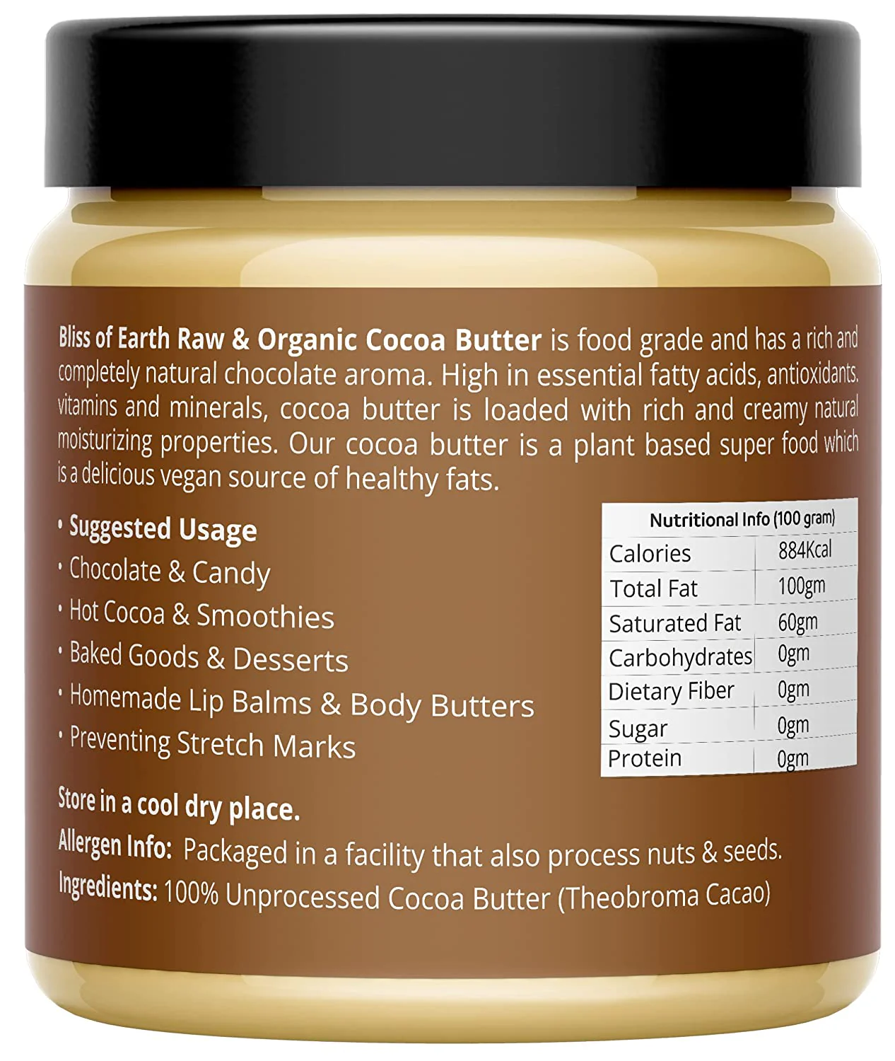 Pure Organic African Cocoa Butter 100GM - Image 3