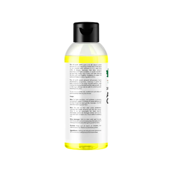 Bliss of Earth 100% Natural Pure Sweet Almond Oil 100ML - Image 7