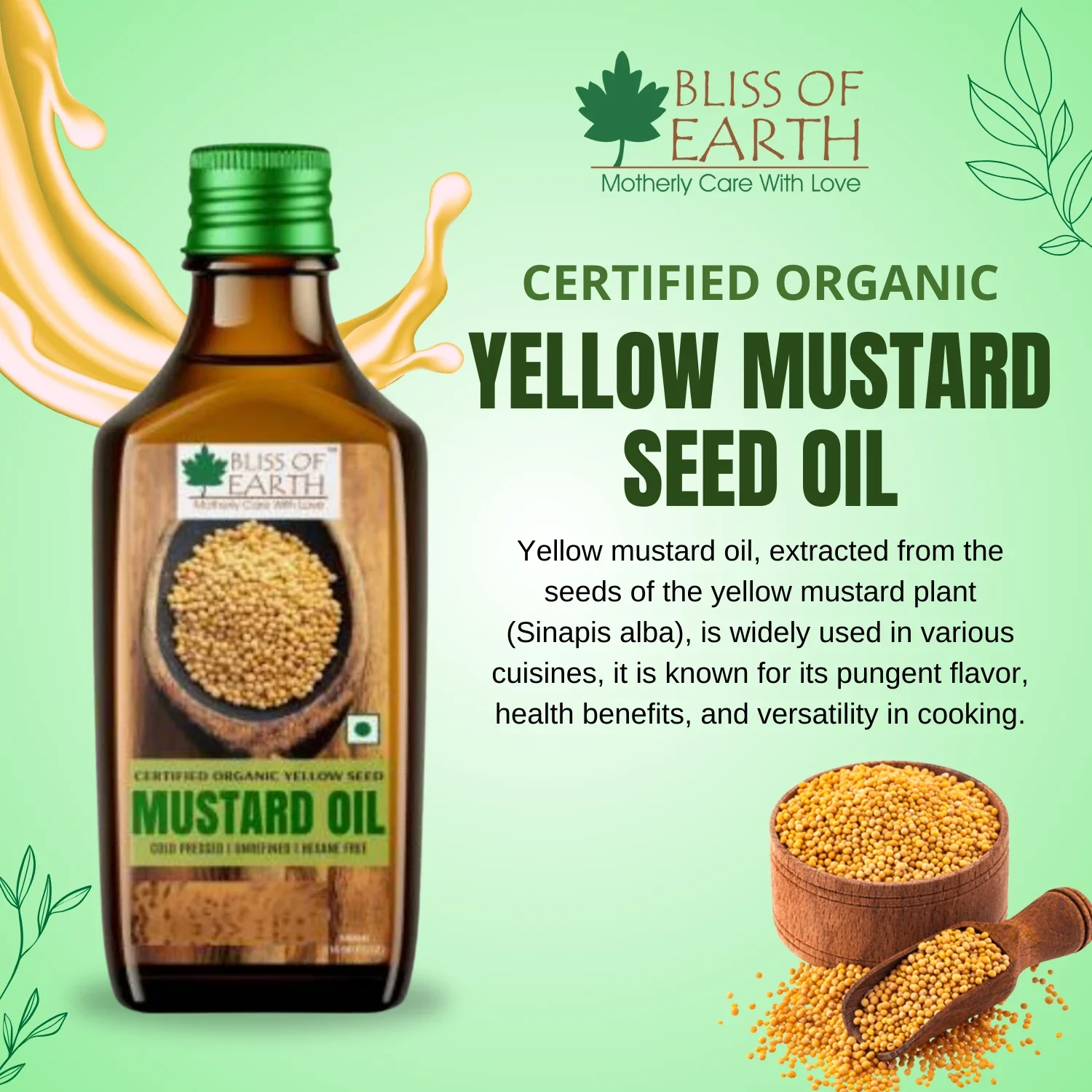 Yellow Mustad Seed Oil - Image 3